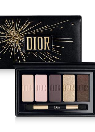 Dior палетка теней sparkling couture palette  dazzling eyes essentials