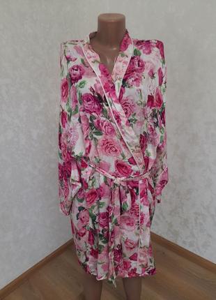 Нежный халат кимоно в цветы
