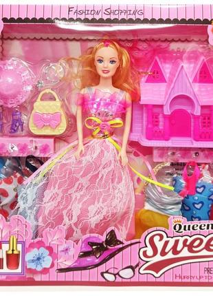 Дитяча лялька з нарядами "queen sweet" 313k44(pink) з аксесуарами