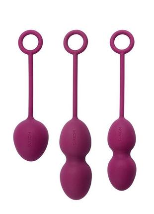 Набір вагінальних кульок зі зміщеним центром ваги svakom nova violet