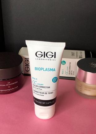 База под макіяж 🌕 сс крем bioplasma spf-15 ☀️ gigi color corrector cream spf 15