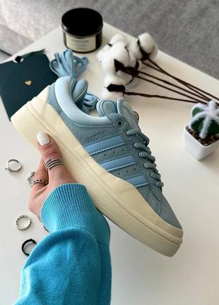 Adidas campus x bad bunny blue