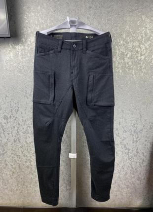 Мужские карго штаны g-star zip pkt 3d skinny cargo 34/36