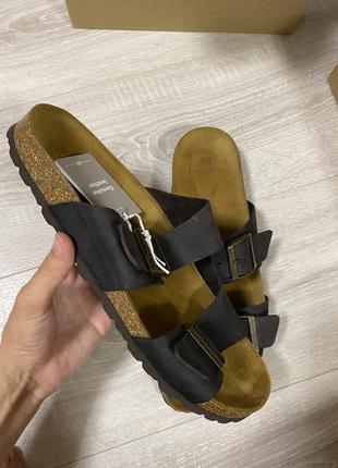 Шкіряні сандалі тапочки капці шкіряні сандалі h&m не birkenstock