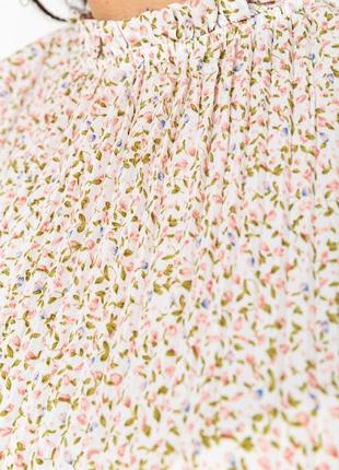 Сукня вільного крою шифонова, колір молочно-рожевий, 204r701-15 фото