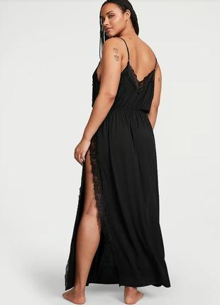 Плаття-комбінація lace trim slip ot victoria's
secret -black2 фото