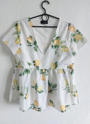 Ніжна гарна блуза у лимончики