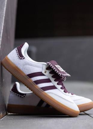 Adidas samba x wales bonner bordo