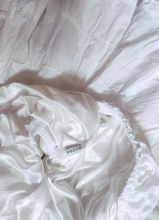 Спідниця довга ярусна біла літня пишна ошатна міді максі юбка лоліта вінтажна5 фото
