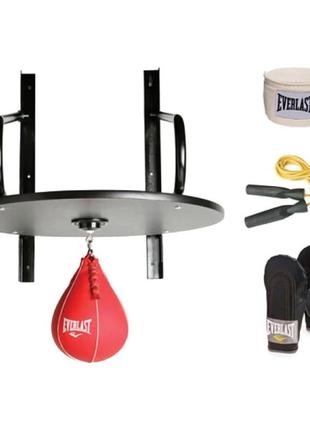 Боксерський набір everlast speed bag kit чорний уні uni