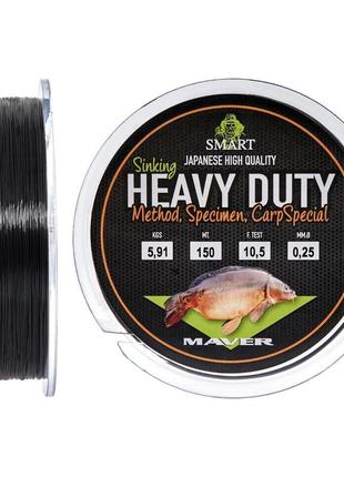 Леска smart heavy duty sinking 150m 0.18mm 2.98kg