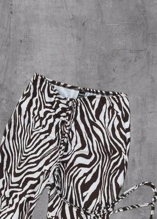 Брюки зебра клеш брюки леггинсы лосины на утяжке2 фото