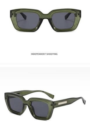 Тренд якісні зелені сонцезахисні окуляри вайфаер квадратні сонячні очки лінзи антиблик5 фото