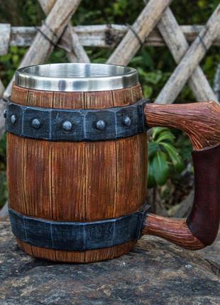 Оригинальная кружка чашка викинг (550 мл) из полистоуна. подарочная чашка для чая