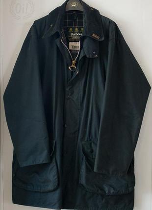 Куртка barbour classic border waxed jacket navy