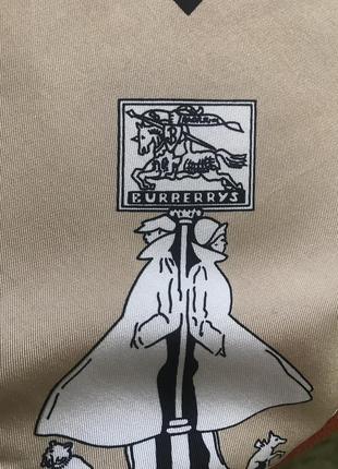 Шелковый платок burberrys винтаж оригинал2 фото