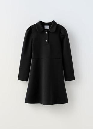 Черное платье zara 13-14 лет (158-164 см)