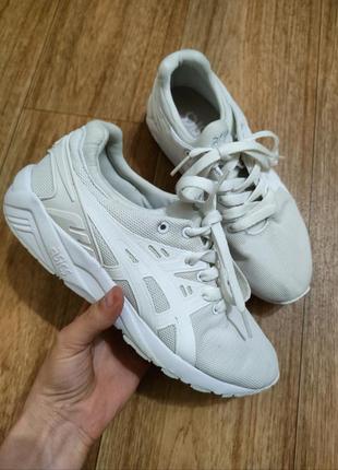 Шикарные белые кроссовки asics gel kayano trainer evo gs c7a0n / оригинал