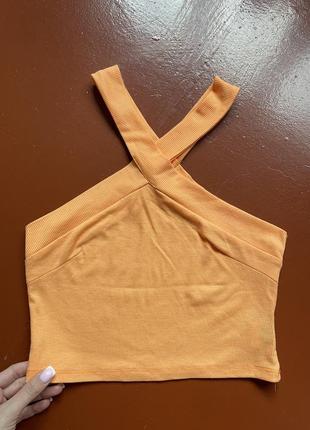 Помаранчевий топ shein