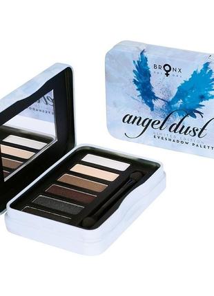 Палітра тіней 6 шт angel bronx colors 6 г ad01 натурально-сіра