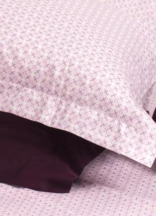 Комплект постельного белья полуторный geometry с натурального сатина 150х210 см3 фото