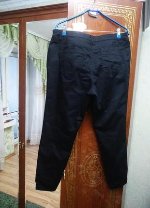 Новые крутые брюки джинсы с карманами и подворотами 52-566 фото
