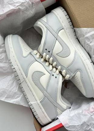 Кросівки nike dunk low needlework sail aaura fj4553-133 / найки данки білі