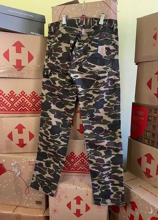 Чоловічі штани carhartt wip fort pant camo