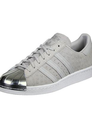 Шкіряні кросівки кеди кєди adidas superstar 80c metal toe