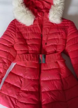 Красная теплая куртка 48 46 размер