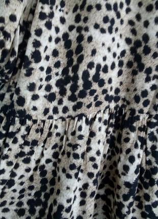 Новое натуральное платье george леопардовый принт6 фото