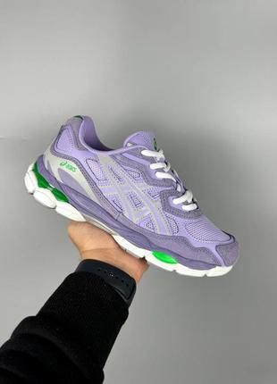 Жіночі кросівки асікс фіолетові asics gel-nyc purple