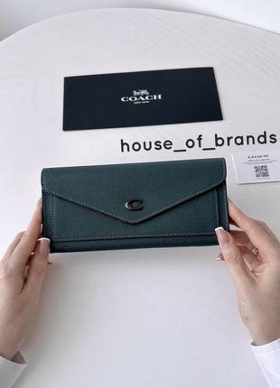 Coach wyn soft wallet женский кожаный брендовый кошелек коуч коач оригинал портмоне на подарок жене на подарок девушке