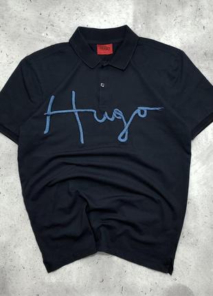 Polo hugo boss big logo,поло хуго босс