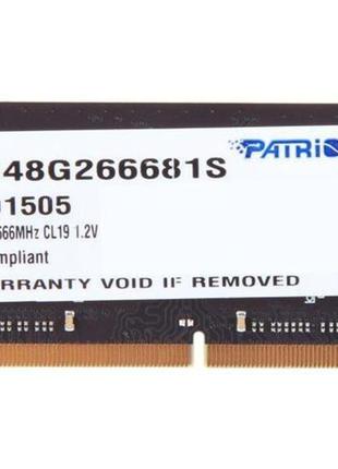 Ddr4 patriot sl 8gb 2666mhz cl19 sodimm