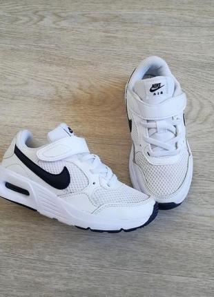 Кроссовки кожаные белые nike air max 29 размер