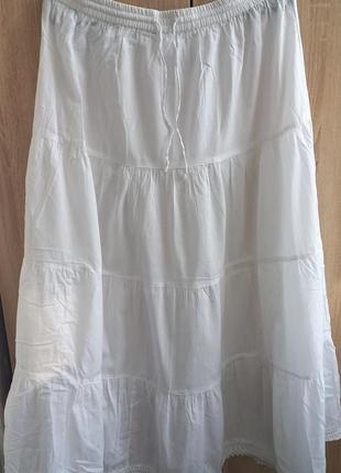 Коттоновая длинная юбка cherokee, p-p 50-54