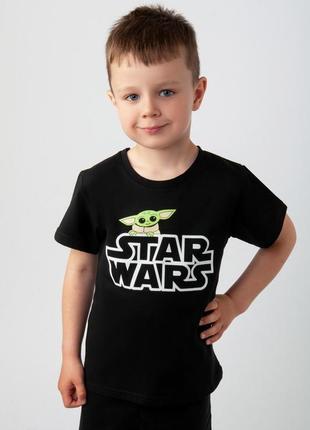 Детская футболка стрейчевая, хлопковая легкая футболка звездные войны, йода, star wars6 фото
