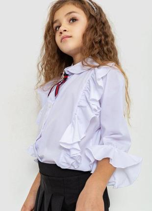 Блуза для дівчаток ошатна, колір білий, 172r2105 фото