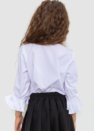 Блуза для дівчаток ошатна, колір білий, 172r2106 фото