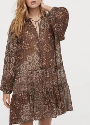 Легкое воздушное платье свободного кроя от h&m