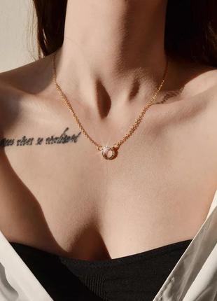 Ланцюжок цепочка чокер підвіска ожерелье многослойное багатошарове