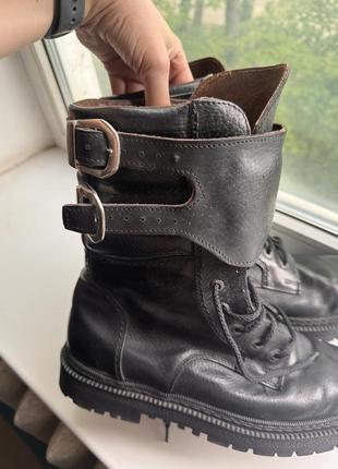 Мото ботинки motor division, кожа розмір