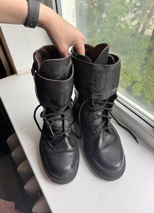 Мото ботинки motor division, кожа розмір