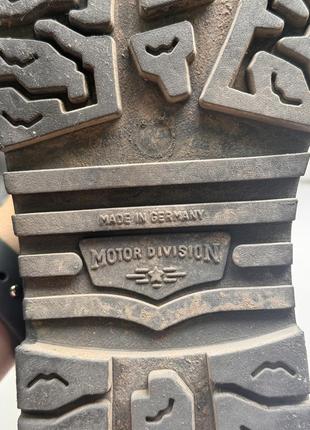 Мото ботинки motor division, кожа розмір