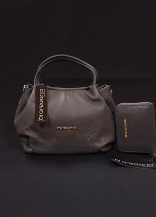 Сумка сумочка+гаманець фірма di gregorio італія 🇮🇹