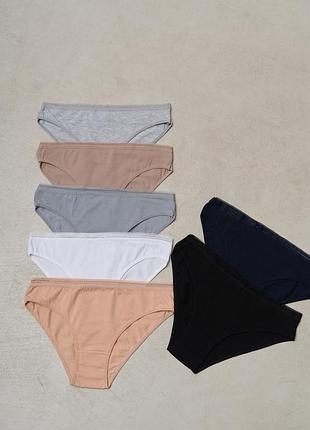 Трусики-недельки, хлопковые, в наборе 7 шт