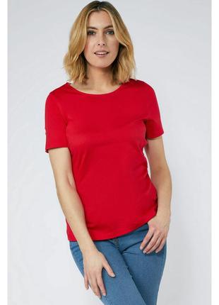 Качественная красная футболка из чистого хлопка р.18-20