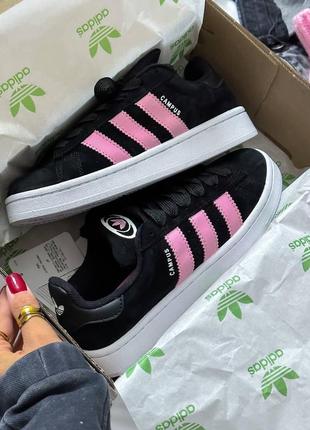 Кросівки жіночі adidas campus pink замша