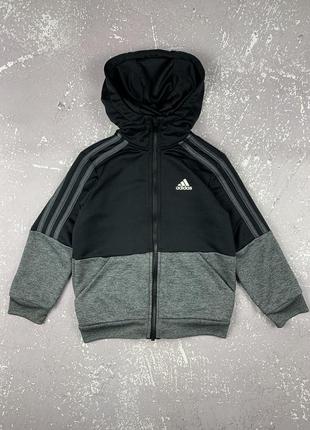 Adidas спортивне зип-худі кофта з капюшоном на хлопчика